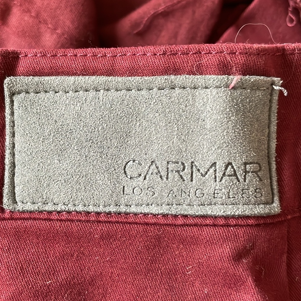 NWT Carmar Los Angeles Burgundy mini skirt - Picture 8 of 8